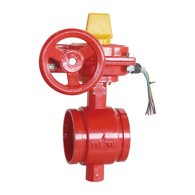 Leyon UL FM Approved Fire Fighting Grooved Butterfly Valve