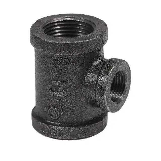 Leyon UL FM SII TSE ABNT Fire Fighting Black Iron NPT Threaded Fitting 130R Reducing Tee