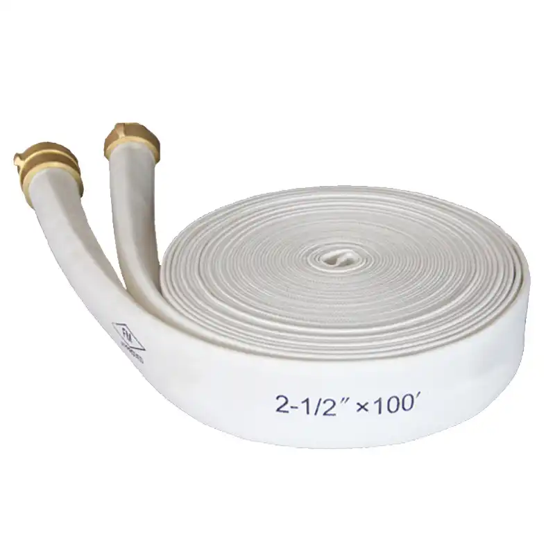 Leyon UL FM LPCB Approved Fire Fighting Rubber Lining Layflat Fire Hose