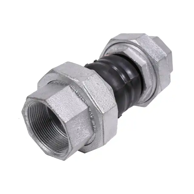 Leyon Fire Pump Room Threaded Union Galv Rubber Flexible Joint