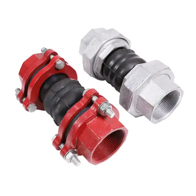 Leyon Fire Pump Room Threaded Union Rubber Flexible Joint