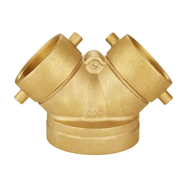 Leyon Fire Fighting UL FM Approved FDC Brass Siamese Connections