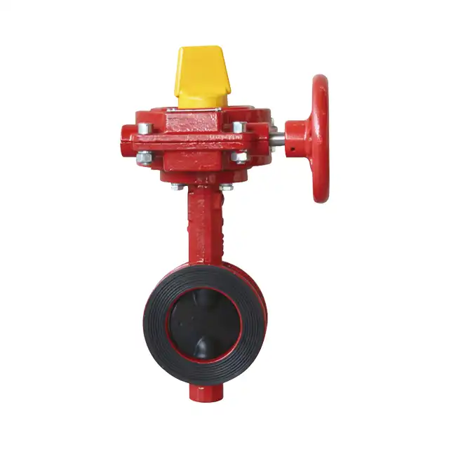 Leyon Fire Fighting FM UL Listed Wafer Butterfly Valve with Tamper Switch