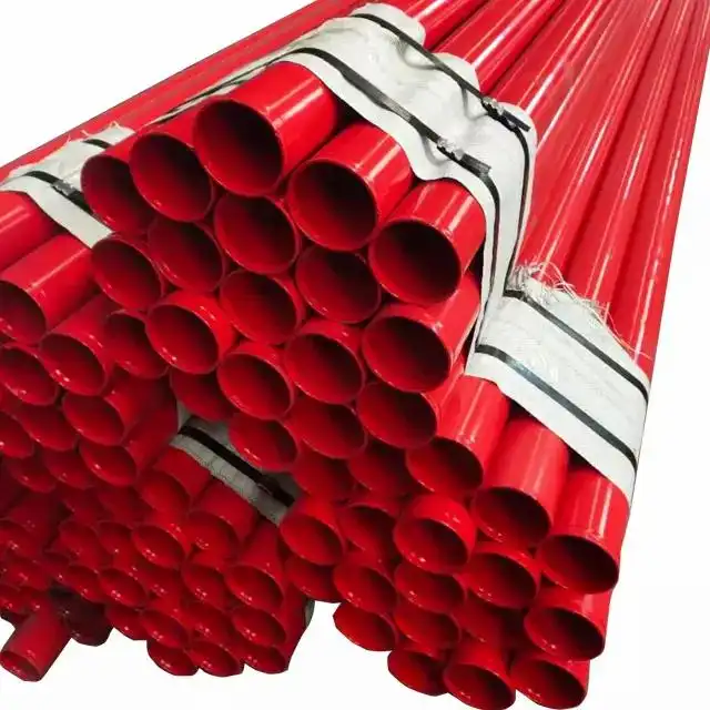 Leyon UL FM Approved Fire Fighting Sprinkler Piping System Epoxy Coating Welded Steel Pipe